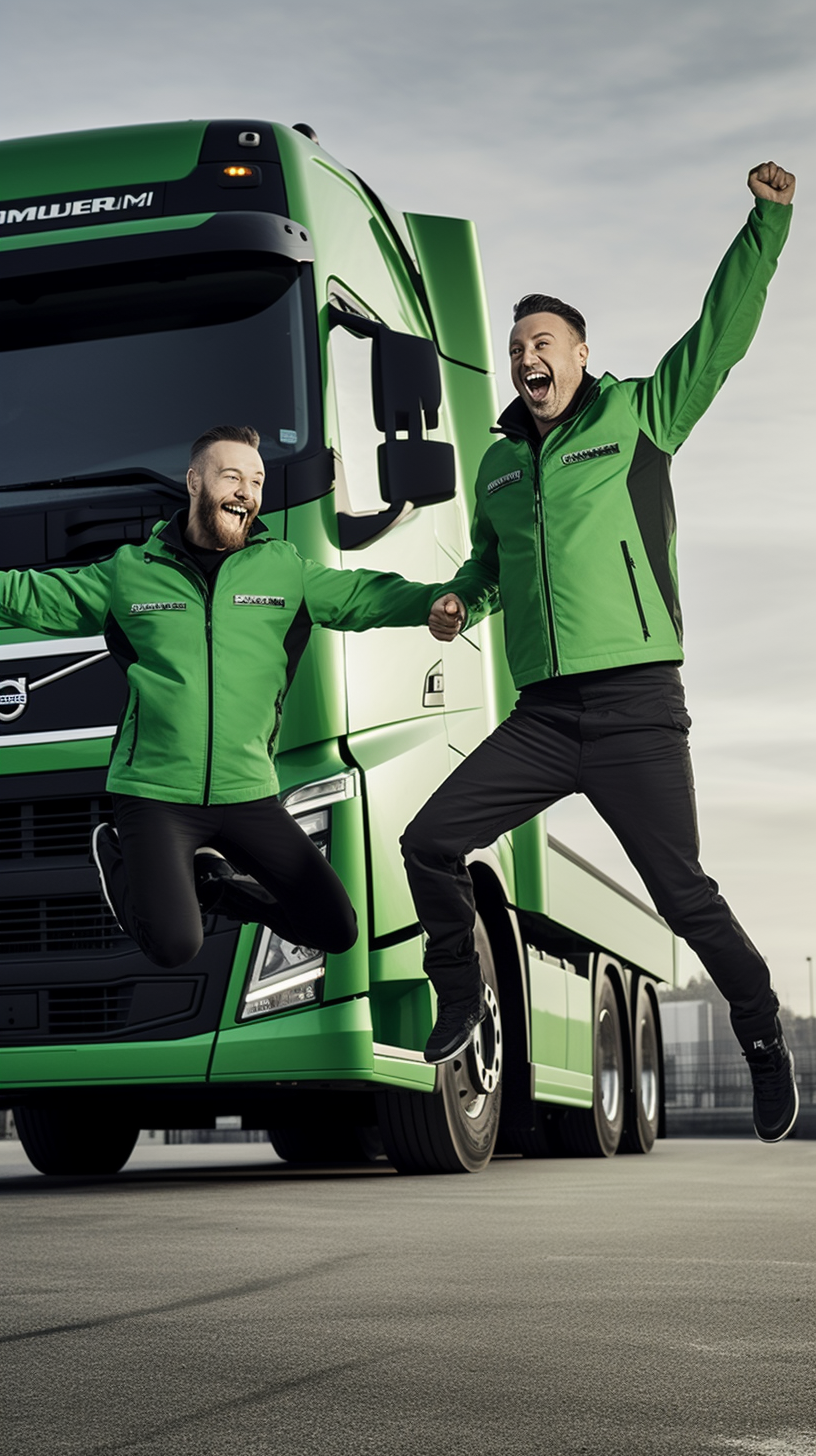 Logistics professionals using the Cargoland platform to streamline road transport and manage freight efficiently